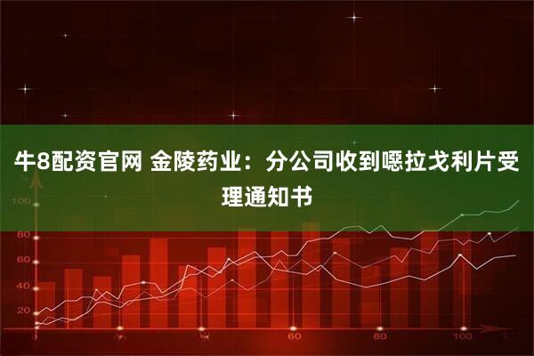 牛8配资官网 金陵药业：分公司收到噁拉戈利片受理通知书
